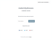 Tablet Screenshot of maternitydresses.com